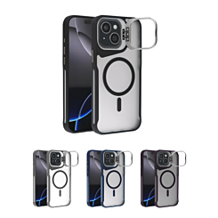 Matte Transparent Camera Stand Case with Wireless Charging for iPhone 13 / 14 (Only Ground Shipping)