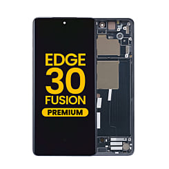 OLED Assembly with Frame for Motorola Edge 30 Fusion (2022) (COSMIC GRAY)