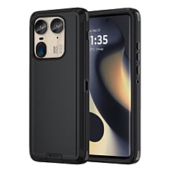 Heavy Duty Case for Moto Edge 50 Ultra (BLACK) (Only Ground Shipping)