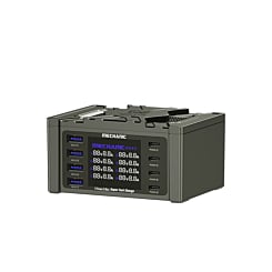 MECHANIC V-Power 8 Max 8-Ports Desktop Digital Display High Power Fast Quick Charger (Only Ground Shipping)