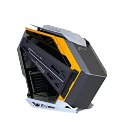 Warship Style Custom Gaming Tower PC Case with 7 RGB Cooling Fan (BLACK) (625*302*557MM) (Only Ground Shipping)