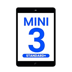 Standard+ iPad Mini 3 Digitizer Assembly (BLACK) (Home Button and IC Chip Pre-Installed)
