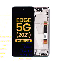 LCD Assembly with Frame for Motorola Edge 5G 2021 (XT2141 / 2021) (NEBULA BLUE) (Premium)