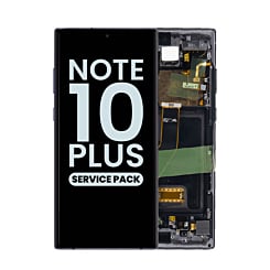 Stock up on the OLED Assembly with Frame for Galaxy Note 10 Plus N975 in Aura Black, Service Pack.