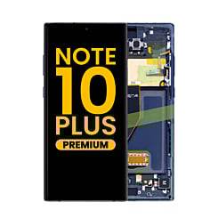 Stock up on the OLED Assembly with Frame for Galaxy Note 10 Plus N975 in Aura Blue, Premium.