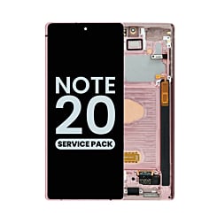 Shop the OLED assembly with frame for Galaxy Note 20 N980 and N981 in Mystic Bronze, service pack.
