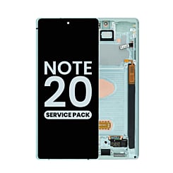 Grab the wholesale deals on the OLED assembly with frame for Galaxy Note 20 N980 and N981 in Mystic Green, service pack.
