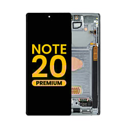 Order the premium OLED assembly with frame for Galaxy Note 20 N980 and N981 in Mystic Gray.
