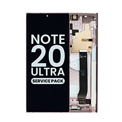 Grab the wholesale deals on the OLED assembly with frame for Galaxy Note 20 Ultra N985 and N986 in Mystic Bronze, service pack.
