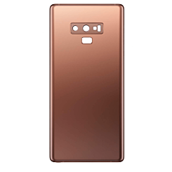 Order the Back Glass with Camera Lens and Adhesive for Galaxy Note 9 in Metallic Copper, no logo.