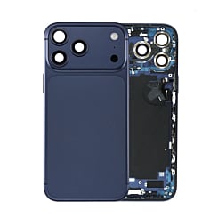 Back Housing Frame with Small Components Pre-Installed for iPhone 17 Pro Max (DEEP BLUE) (International Version) (OEM Pull A Grade)