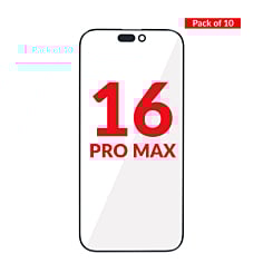 Front Glass with OCA (Pack of 10) for iPhone 16 Pro Max (Premium)