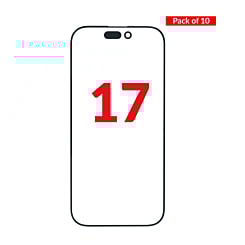 Front Glass with OCA (Pack of 10) for iPhone 17 (Premium)