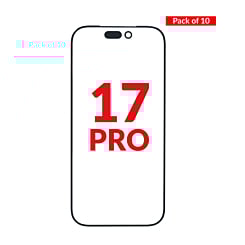 Front Glass with OCA (Pack of 10) for iPhone 17 Pro (Premium)