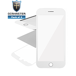 iPhone 8 OCA Master (Front Glass + Frame + OCA Pre-Installed) (3 in 1) (WHITE) (Pack of 2)