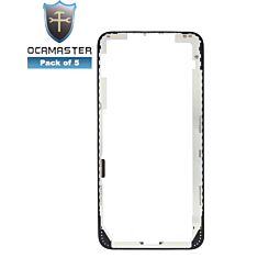 Order the pack of 5 OCA Master metal frames for iPhone XS Max.