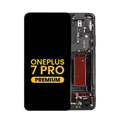 OLED Assembly with Frame for Oneplus 7 Pro (GM1911) (BLACK) (Premium)