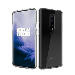 OnePlus 7 Pro Hybrid Case with Air Cushion Technology - CLEAR (Only Ground Shipping)