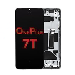OLED Assembly with Frame for OnePlus 7T (FROSTED SILVER) (Aftermarket OLED)