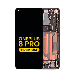 OLED Assembly with Frame for OnePlus 8 Pro (ONYX BLACK) (Premium)