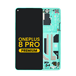 OLED Assembly with Frame for OnePlus 8 Pro (GLACIER GREEN) (Premium)