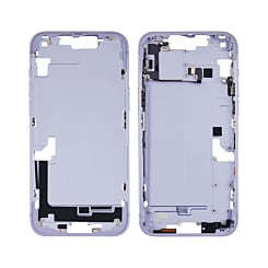 Purchase the middle frame with parts for the iPhone 14 Plus — in Purple, International version, OEM pull A grade.