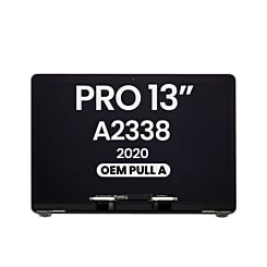 MacBook Pro 13" (A2338 / Late 2020) (M1/M2) LCD Assembly (SPACE GRAY) (OEM Pull A Grade)