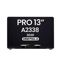 MacBook Pro 13" (A2338 / Late 2020) (M1/M2) LCD Assembly (SILVER) (OEM Pull A Grade)
