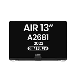 LCD Assembly (SILVER) (OEM Pull A Grade) for MacBook Air 13" (A2681 / Mid 2022)