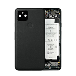 Housing Frame with Small Components Pre-Installed for Google Pixel 5A (BLACK) (OEM Pull A Grade) (Only Ground Shipping)