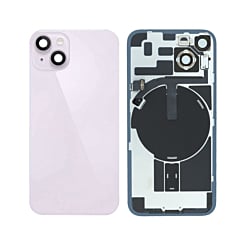 Shop the purple OEM pull B grade back glass with frame, wireless NFC charging flex, and MagSafe magnet for iPhone 14.

