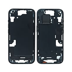 Purchase the middle frame with parts for iPhone 15, black, international version, OEM pull A grade.