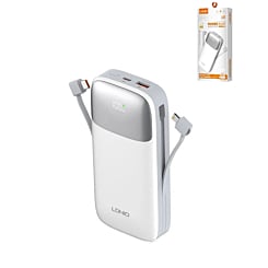 LDNIO PQ20 Power Bank with Digital Display (WHITE) (20000 mAh / 22.5W) (Only Ground Shipping)
