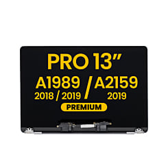 LCD Assembly (SILVER) (Premium) for MacBook Pro 13" (A1989 / Late 2018 / Early 2019) (A2159 / Mid 2019)