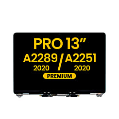 LCD Assembly (SPACE GRAY) (Premium) for MacBook Pro 13" (A2289 / A2251 / Mid 2020)