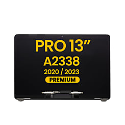 LCD Assembly (SILVER) (Premium) for MacBook Pro 13" (A2338 / Late 2020 / Late 2023) (M1 / M2)