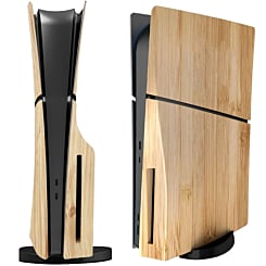 Faceplate Cover (WOODEN) (4 Piece Set) for PlayStation 5 Slim Disc Edition (NO LOGO) (Only Ground Shipping)