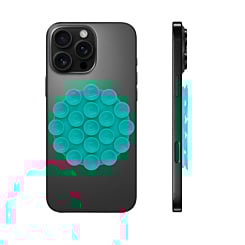 Silicone Suction Cup Phone Holder - TEAL (Only Ground Shipping)