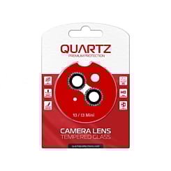 Grab the wholesale deals on the Quartz HD Tempered Diamonds Metal Ring for iPhone 13 and 13 Mini Back Camera in Black.

