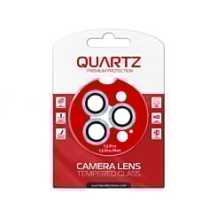 Buy the QUARTZ HD Tempered Glass with Iced Out Square Camera Lens for iPhone 13 Pro Max 13 Pro Back Camera WHITE.
