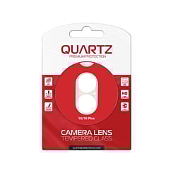 Order the QUARTZ Clear Back Camera Tempered Glass for iPhone 16 and 16 Plus.