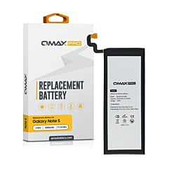 QMAX Pro Replacement Battery for Galaxy Note 5 (3000 mAh) (EB-BN920ABE) (Only Ground Shipping)