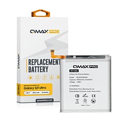 QMAX Pro Replacement Battery for Galaxy S21 Ultra (4855 mAh) (EB-BG998ABY) (Only Ground Shipping)