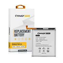 QMAX Pro Replacement Battery for Galaxy S24 FE (4700 mAh) (EB-BS721ABY) (Only Ground Shipping)