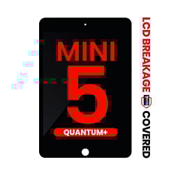 Quantum+ iPad Mini 5 LCD Assembly (BLACK) (Sleep / Wake Sensor Flex Pre-Installed) (Exclusive LCD Brakage Warranty)