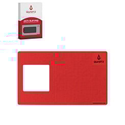 QUARTZ Anti-Slip Silicone Pad for Tempered Glass Installation Compatible with iPhone 17 Series (RED)