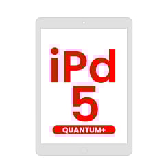 Quantum+ iPad 5 (2017) Digitizer Assembly (SILVER) (Home Button Pre-Installed)