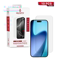 QUARTZ Clear Tempered Glass for iPhone Air (Pack of 10)