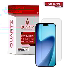 QUARTZ Clear Tempered Glass for iPhone Air (Pack of 50)