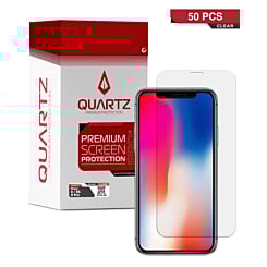 QUARTZ Clear Tempered Glass for iPhone X / XS / 11 Pro (Pack of 50)